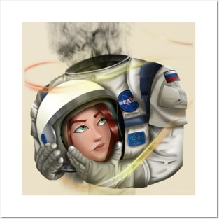 Space Girl Posters and Art